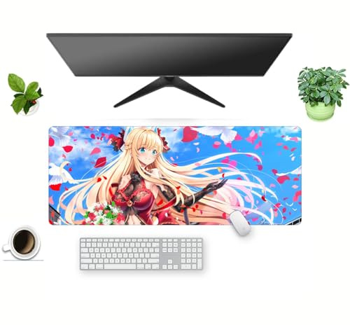 AZTIPULT Anime Mouse Pad HMS Glorious Azur Lane Gaming Keyboard Mat Non-slip Water-resistant Rubber Base Full Desk Mousepad 3d Pattern