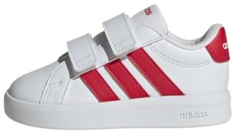 adidas Unisex Baby Grand Court 3.0 Shoes Infants, FTWR White/Pure Ruby/Pure Ruby, 6 UK Child