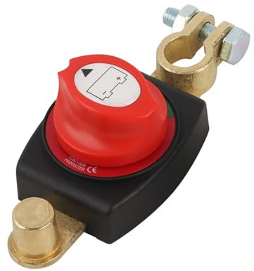 Battery Disconnect Switch, 12V-48V Battery Power Cut Kill Switch Disconnect Isolator On/Off Connecting on Negative Terminal for Automotive Car Marine Boat RV Truck