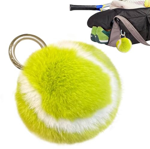 2 Stück Tennisschläger Schlüsselring, Tennis Schlüsselanhänger, Tennisbälle Schlüsselanhänger, Tennisball Keychain Tennis Geschenk, MiniTennis Anhänger Keychain, Anhänger KeychainFür Tennisliebhaber