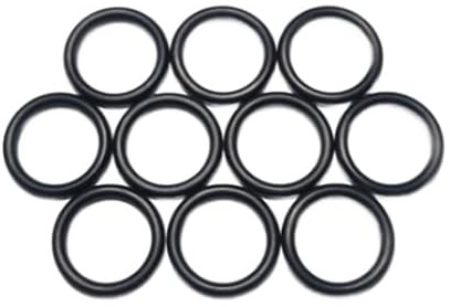 Einzelne Premium O-Ringe aus NBR70 in Carbon Black, Dichtungsringe (10 Stück, 18x3)