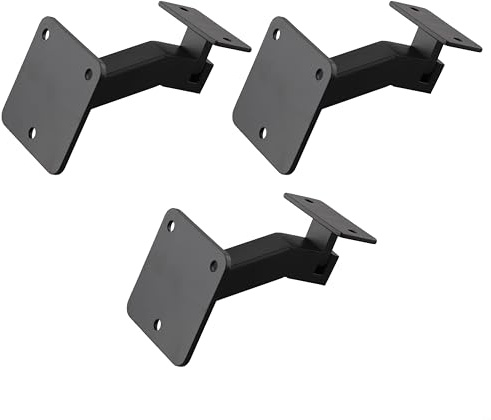 Swivel Adjustable Handrail Brackets for Indoor Stair Railings, Rotatable Banister Support Mount Brackets, Provides Stable Support and Safety, Easy Installation (3PCS Available)