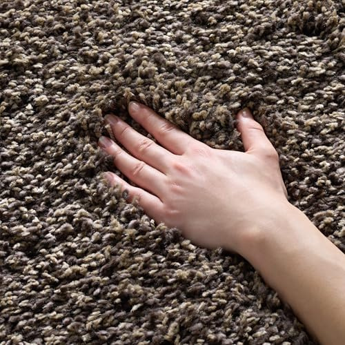 SAFAVIEH California Shag Collection Area Rug - 5'3 x 7'6, Mushroom, Non-Shedding & Easy to Clean, Ultra Plush Thick Pile, Ideal for Living Room, Bedroom, Dining Space (SG151-8181)