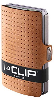 I-CLIP ® Geldbörse AdvantageR Caramel, Gunmetal-Black (In 8 Varianten Erhältlich)