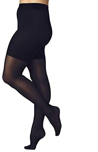 FALKE Damen Beauty Plus 50 DEN Strumpfhose feines weiches Material halb blickdicht für große Größen matt druckfreier Komfortbund Feinstrumpfhose verstärkte Fußspitze feine Naht 1 Stück