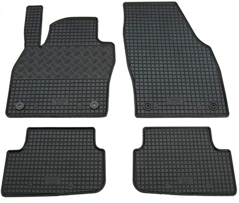 AD Tuning RI904246 Gummifußmatten Set, 4-teilig, Gummi Fußmatten