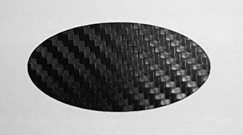 1x 60x31mm Lenkrad Emblem Folie (55x27mm) Carbon schwarz