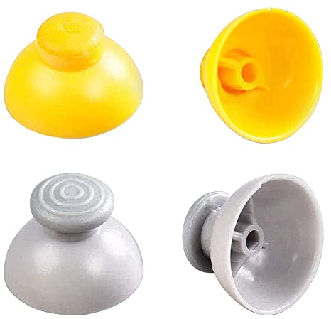 OSTENT Reemplazo de 3 pares de casquillos analógicos con tapa de pulgar compatible con el mando de Nintendo GameCube
