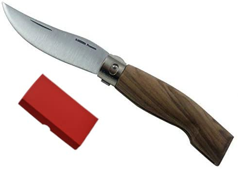 Gifaz Premana - Bergamasco - Couteau pliant de poche, en bois de noyer, 10 cm