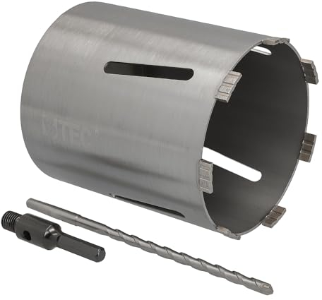 Diamant Bohrkrone Sechskant-Aufnahme und Zentrierbohrer Nutzlänge 180 mm Ø 162 mm Betonbohrkrone Kernbohrer