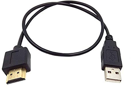 USB auf HDMI Konverterkabel, 0,5 m USB 2.0 Stecker auf HDMI Stecker Ladekabel (nur zum Aufladen)