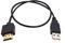 Câble convertisseur USB vers HDMI, câble de charge USB 2.0 mâle vers HDMI mâle 0,5 m (uniquement pour le chargement).