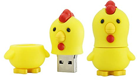 OneSquareCore 32GB Chicken Shape USB Flash Drive USB 2.0 Stick (Yellow)