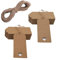 100 pcs Gift Tags Christmas Tree Tags Kraft Paper Hanging Ornament Gift Tags Parcel Tags Luggage Label String Pendant Decal, Brown