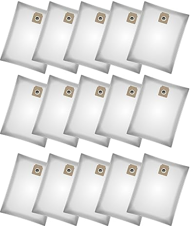 Lot de 15 sacs filtrants en non-tissé pour aspirateurs Kärcher T12/1, T15/1, T17/1 comme 6.904-312.0, 6.904-315.0, 6.907-017