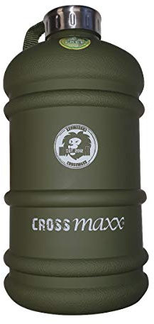 Crossmaxx - The Tank - Borraccia da 2 litri, colore: verde militare