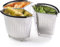 Paniers Vapeur Empilables avec Pattes en Acier Inoxydable - Insert pour Autocuiseur et Séparateur - Panier de Cuisson aux Pièces Amovibles pour la Cuisson Séparée - Pour Légumes et Pâtes