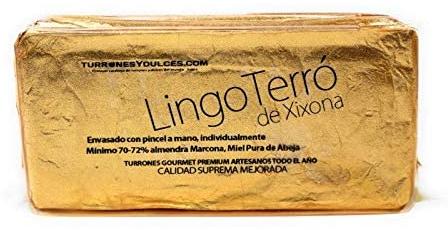 Turrón de Jijona Gourmet - LingoTerró de Oro - 500g