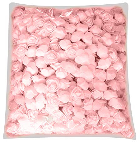 DIY Rose Head, 500 Pcs PE Mousse Tête Fleur Artificielle pour Ours Poupée De Mariage Maison Décor Champagne 500 Pièces