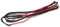 Handgefertigt Bogenschießen Bogenschnüre 58-70 Zoll Bogensehne Für Recurvebogen und Langbogen 12 Stränge Bogenschießen Ersatz Schwarzer Bogen String (Schwarz + Rot, 149cm)