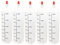 5 x 250 ml Plastic Needle Bottle with Scale Squeeze Bottle, Plastic Squeeze Squeeze Bottles with Leak-Proof , for Oil, Spices, Dressing, Paint, Adhesive, Crafts, Workshop