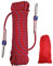 Climbing Rope, 10mm Outdoor Static Rock Climbing Cord, High Strength Safety Nylon Rope 2 Carabiner, for Escape, Fire Rescue, Camping, Dockside Mooring, Fixing, Red Length 30m