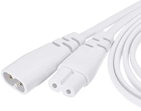 sourcing map T5 LED Tube Connector Cable 2 Pin 50CM Male to Female Extension Cord for LED Integrated Light Tube, Pack of 4