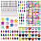 Gem Stickers Self Adhesive Gems for Crafts Sparkly Flatback Assorted Shapes Jewels Bling Rhinestone Stickers Crystal Sticker for DIY