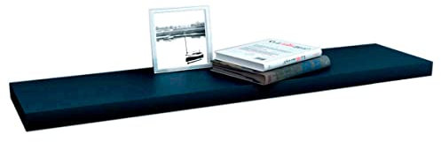 thesecrethome.es – Estante Rectangular - Estantería Balda Flotante Mueble Organización para Colgar - para Salón, Cocina, Habitación, Pasillo (Negro - 120 cm)