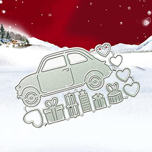 Luvadeyo Auto Model Schablone Stanzschablonen,Metall Stanzschablonen,Stanzschablone Schneidwerkzeuge Für Scrapbooking, Fotopapier, Karten, Handwerk Prägen DIY Herstellung Geburtstag Geschenk
