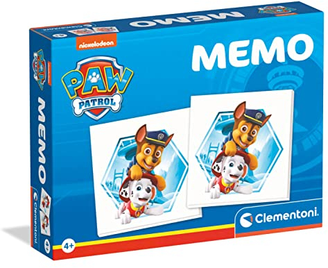 Clementoni - 18124 - Memo Kompakt - Paw Patrol - Memo-Spiel, 48 Kartenpaare, Kartenspiel Kinder, Lernspielzeug Ab 4 Jahre, Hergestellt in Italien