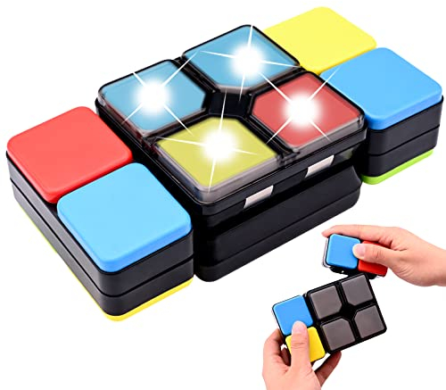TSLBW Magic Cube Elektronischer Musikwürfel Musik Zauberwürfel Spielzeug Elektronischer Musikwürfel Kinder Puzzle Spiel Neuheit Spielzeug für 6+ Jungen Mädchen Weihnachten Geburtstagsgeschenk