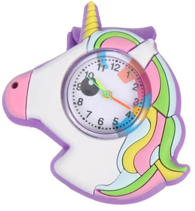 UKCOCO Kinder-Slap-Watch: Slap-On-Uhrenarmband mit 3D-Einhorn-Muster Silikon-Uhrenarmband Slap-On-Armbänder Armband-Spielzeug für Studenten Jungen Mädchen