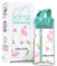 HydroKids Wasserflasche mit Strohhalm, BPA-frei, für Schule, Reisen, Sport, auslaufsicher, für Mädchen, Jungen, Kinder, 400 ml