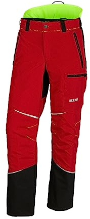 KOX Schnittschutzhose Mistral 3.0 Rot/Gelb Größe 29 untersetzt