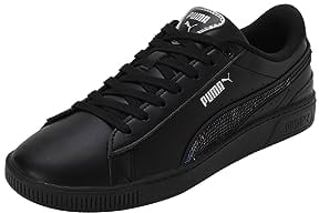 PUMA Damen Vikky V3 Winter Wonderland Sneaker, Schwarz Silber, 38 EU