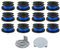 RUIITEN AC14RL3A String Trimmer Spools Replacement for Ryobi One+ AC14RL3A 18v, 24v and 40v Cordless Trimmers, 11ft 0.065 Auto Feed Cordless Weed Eater Spools Line (12 Spools + 2 Caps)