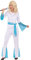 Funidelia | Abba Kostüm für Damen Disco Musik, Musikgruppen, Sänger- Kostüm für Erwachsene & Verkleidung für Partys, Karneval & Halloween - Größe - Weiß