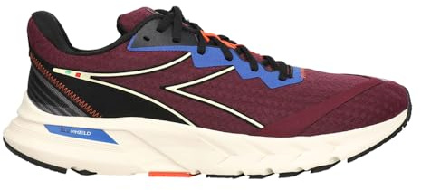 Diadora Mens Mythos Blushield Volo Lace up Trainer Running Shoes (Grape Wine/White/Black, US Footwear Size System, Adult, Men, Numeric, Medium, 11.5)