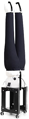 Bügelpuppe Mit Rädern trocknet und bügelt automatisch Hosen, Jeans, kurze Hosen, militärische Hosen mit warmer Luft Bügelstation 2 Programme Garantie 5 Jahre Energieklasse A ++ SA12 INOX