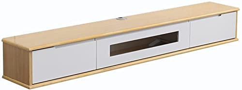 URBERY TV-Schrank Wandmontage TV-Halterungen Schwebendes Regal Minimalistische kreative kleine Familie zum Aufhängen an der Wand TV-Schrank Lagerregal für Wohnzimmer Schlafzimmer