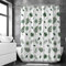Loti Living Anti-Schimmel Duschvorhang - 180x200 cm - Wasserfestes Leaves Polyester - Inkl. Ringe - Shower Curtains - Duschvorhang Anti Schimmel - Duschvorhang Badewanne - Duschvorhang Pflanzen
