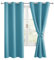 Hiasan Verdunklungsvorhänge Gardinen mit Ösen,Blau Grün Blickdicht Vorhänge,2 Stück,117 x 137 cm (Breite x Höhe),weiche Schiebevorhänge für Schlafzimmer,Wohnzimmer usw.