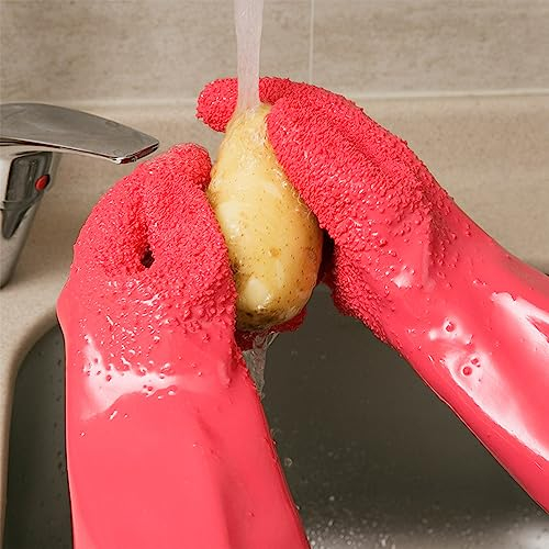 2PCS Potato Peeling Gloves Vegetable Fruit Peeling Gloves Household Cleaning Gloves