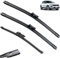 Scheibenwischer-Set for vorne und hinten, kompatibel mit VW T-Roc 2017–2023, Windschutzscheibe, Windschutzscheibe, Fensterbürsten, 26 Zoll + 20 Zoll + 13 Zoll