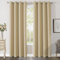 CUCRAF Gardinen mit Ösen Vorhang Blickdicht 2er Set H225 x B140 cm Thermovorhang Kälteschutz Biscotti Beige Verdunklungsvorhänge, Weich und Langlebig Schallschutz Vorhang für Schlafzimmer Wohnzimmer