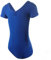 HEARTTOUCH Gymnastikanzug Mädchen Ballett Tanzbody Kurzarm Turnbody Turntrikot Gymnastik Leotard Einfarbig Ballettanzug Turnanzug Ballettkleidung (Dunkelblau,160)