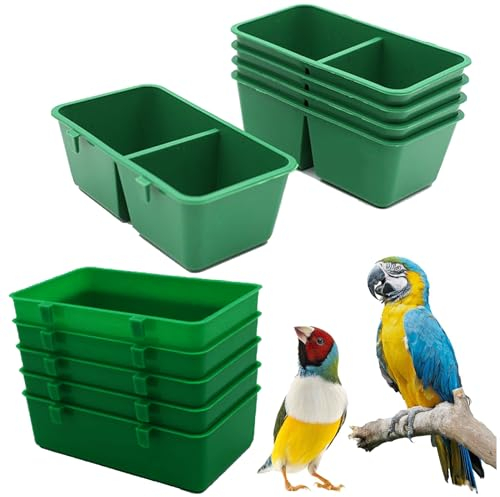 10 Pièces Bol d'Alimentation Oiseaux Cage - Mangeoire Lapins, Poulets Canards