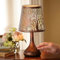 Tree Design Touch Operated Lamp - Mains Powered Modern Bronze Effect Indoor Home Decorative Light with 4 Stage Dimmer Function for Bedroom, Hallway, Living or Dining Room - H28 x 17cm Diameter