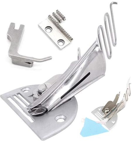 Schräg Binder Angle Binder 3 Stück 18mm Nähmaschine Bindungsaufsatz Nähmaschine Flat Seamer Qualitäts Schrägband Binder Gerollter Hammer Nähfuß für Industrielles Steppstichmaschinen Zubehör